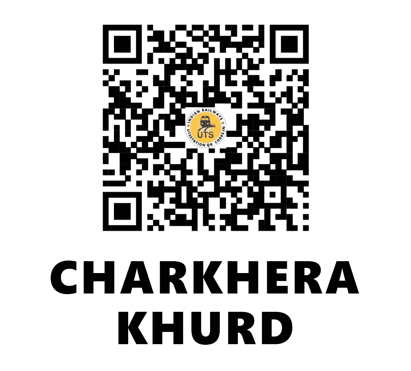 UTS QR Code for CHARKHERA KHURD - CKKD (WC - MADHYA PRADESH)